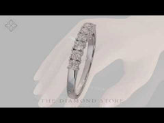 Chloe Platinum 7 Stone Diamond Eternity Ring 0.50CT H/SI