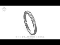 Chloe 18K White Gold Lab Diamond Eternity Ring 0.50ct F/VS