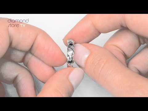 Sapphire 2.25 x 2.25mm And Diamond 925 Sterling Silver Ring