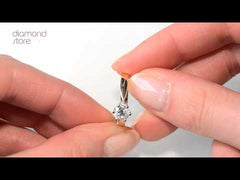 Engagement Ring High Set Chloe 0.25ct Lab Diamond F/VS in 18K Gold