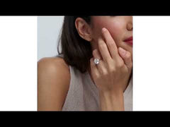 Low Set Chloe 5.00ct Lab Diamond Round Cut Engagement Ring in Platinum G/VS1
