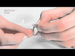 Engagement Ring Elysia 0.33ct Lab Diamond F/VS in 18K White Gold