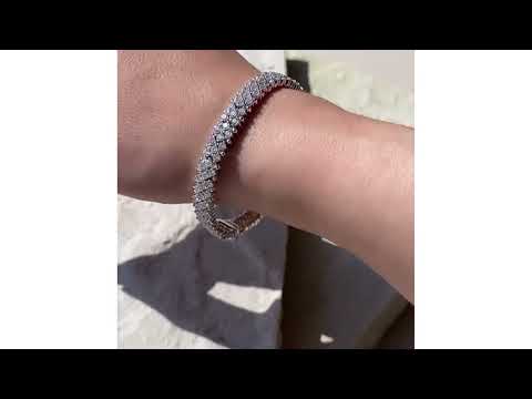 Evening Bracelet 5.50ct Lab Diamond 9K White Gold