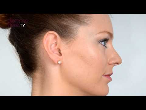 Diamond Stud Earrings 5.1mm 18K Gold - 1CT - Premium