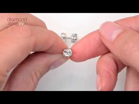 Lab Diamond Stud Earrings 0.50CT F/VS1 Quality Set in Platinum - 4.1mm