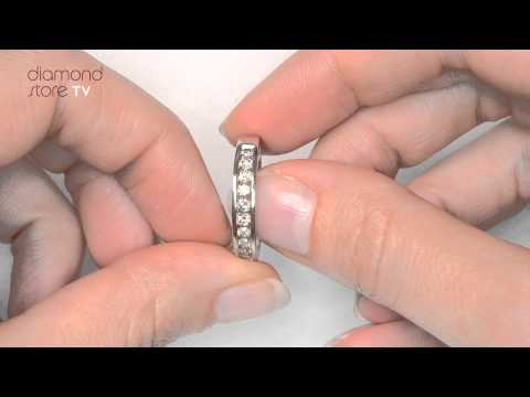 Rae 0.50CT Lab Diamond Half Eternity Ring 9K White Gold