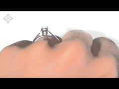 Engagement Ring Elysia 0.25ct Lab Diamond G/Vs in Platinum