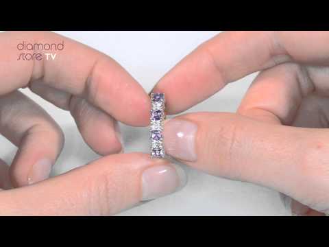 Amethyst 0.56ct And Diamond 9K Gold Ring