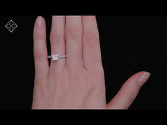 Katerina Lab Princess Diamond Engagement Ring 18KW Gold 1.55ct F/VS1