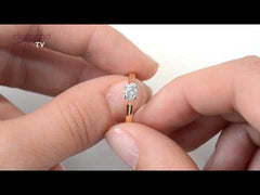 Engagement Ring Grace 0.33ct Lab Diamond G/Vs in 18K Gold