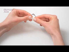 Engagement Ring Certified Low Set Chloe 18K White Gold Diamond 0.25CT