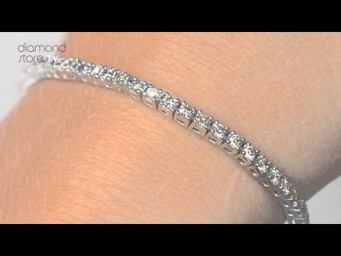 4ct Diamond Tennis Bracelet Claw Set in 9K White Gold