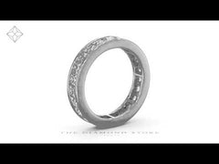 Mens 3ct G/Vs Diamond Platinum Full Band Ring
