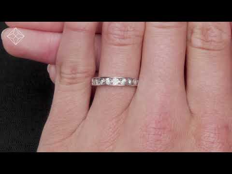 Channel Set Lab Diamond Eternity Ring 0.05ct in 9K White Gold