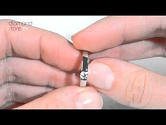 Certified Jessica 18K White Gold Diamond Engagement Ring 0.25CT