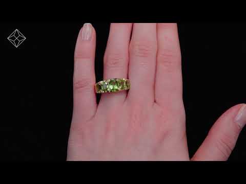 Peridot 2.72CT 9K Yellow Gold Ring