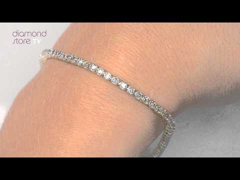 2ct Diamond Tennis Bracelet Claw Set in 9K Yellow Gold