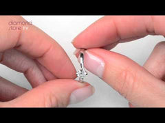 Platinum Half Carat Diamond Engagement Ring Lily Lab F/VS1