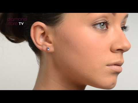 Tanzanite 5 x 4mm 9K Yellow Gold Earrings