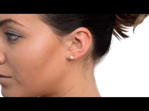 Diamond Stud Earrings 4.5mm 18K Gold - 0.66CT - Premium