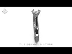 Certified 0.70CT Chloe Low Platinum Engagement Ring G/SI2