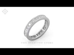Lauren Lab Princess Diamond Eternity Ring Platinum 2.00ct G/Vs