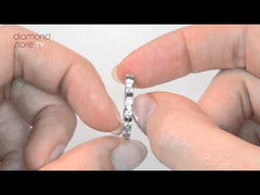 HANNAH 18K White Gold Diamond ETERNITY RING 1.00CT G/VS