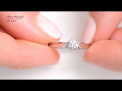 Low Set Chloe Lab Diamond Engagement Ring 0.25CT F/VS1 Platinum