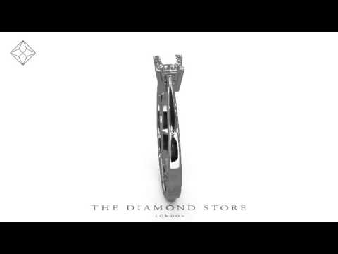 Certified Lauren Platinum Diamond Engagement Ring 0.33CT-G-H/SI