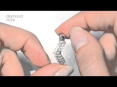 Lab Diamond Wishbone Ring 0.45ct in 9K White Gold