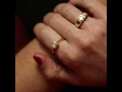 Naomi Heart Cut Lab Diamond Engagement Ring 1.00ct H/SI in 9k Gold