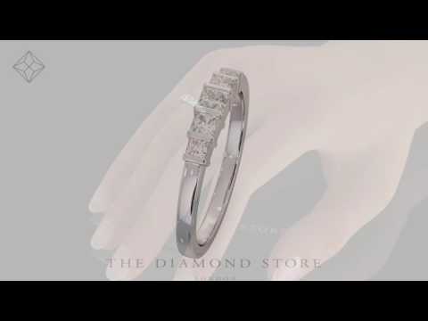 Chloe 18K White Gold 7 Stone Diamond Eternity Ring 0.30CT PK