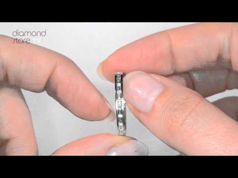 Eternity Ring Lily 18K White Gold Diamond 1.00ct H/Si