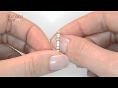 15 Stone Chloe 18K Gold Lab Diamond Eternity Ring 1.00ct G/Vs