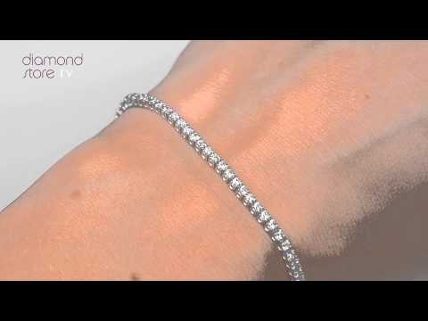Diamond Tennis Bracelet Chloe 2.00ct Premium Claw Set 18K White Gold
