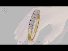 Chloe 18K Gold 7 Stone Diamond Eternity Ring 0.50CT H/SI