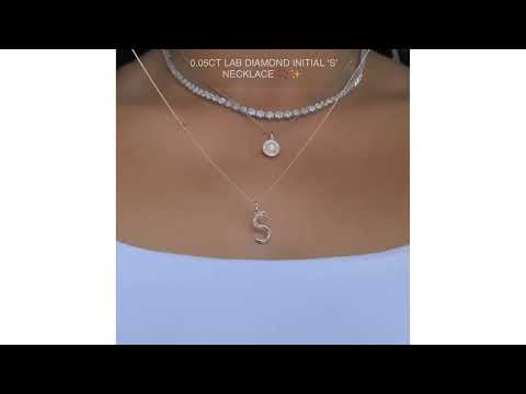 Pearl and Diamond Halo Stellato Pendant Necklace in 9K White Gold