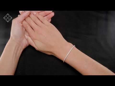 2ct Tennis Bracelet Lab Diamonds Claw Set in 9K White Gold