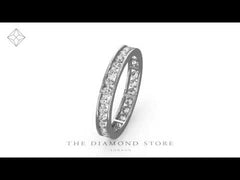 Rae Lab Diamond Eternity Ring Channel Set 1.00ct G/Vs 18K White Gold