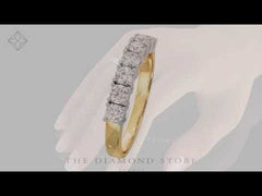 Chloe 18K Gold 7 Stone Diamond Eternity Ring 1.00CT PK