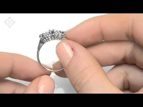 Sapphire 1.00ct And Diamond 9K Gold Ring