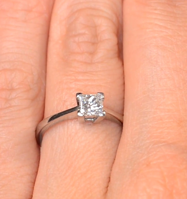 Certified Lauren Platinum Diamond Engagement Ring 0.50CT-F-G/VS