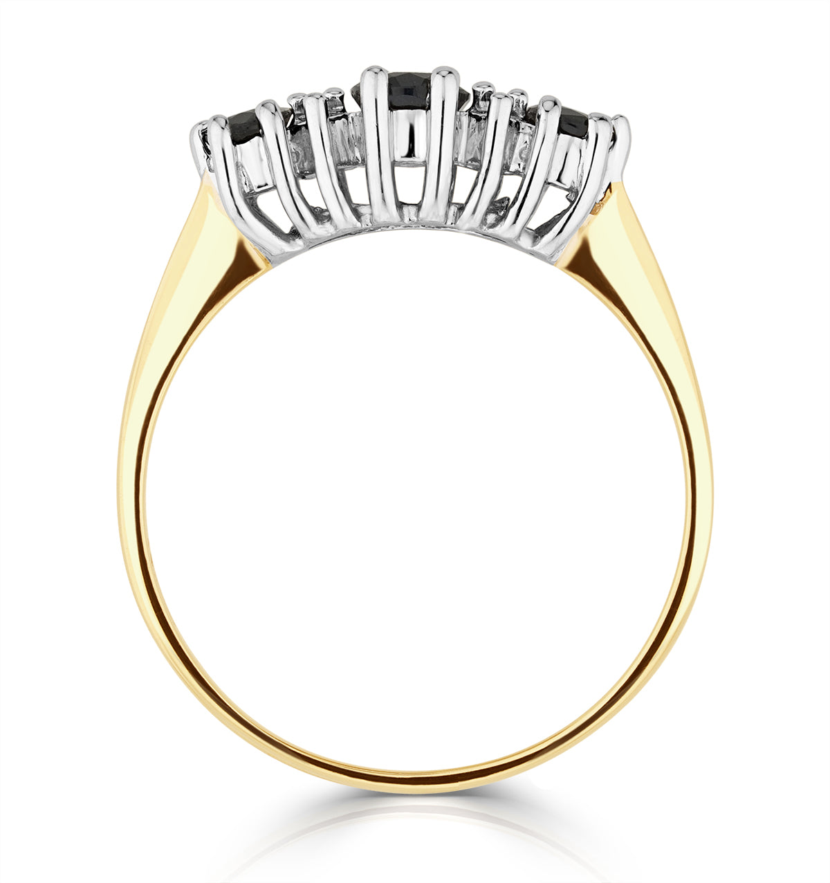 Sapphire 1.00ct And Diamond 9K Gold Ring