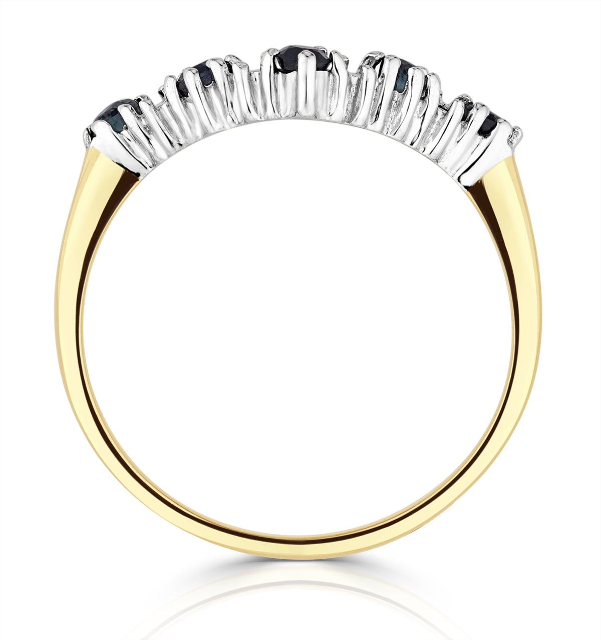 Sapphire 0.25ct And Diamond 9K Gold Ring