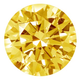 yellow diamond round