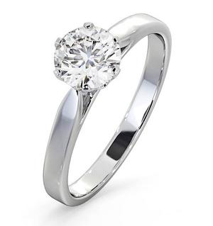 1 Carat Diamond Engagement Ring Low Set Chloe Lab H/SI1 Platinum