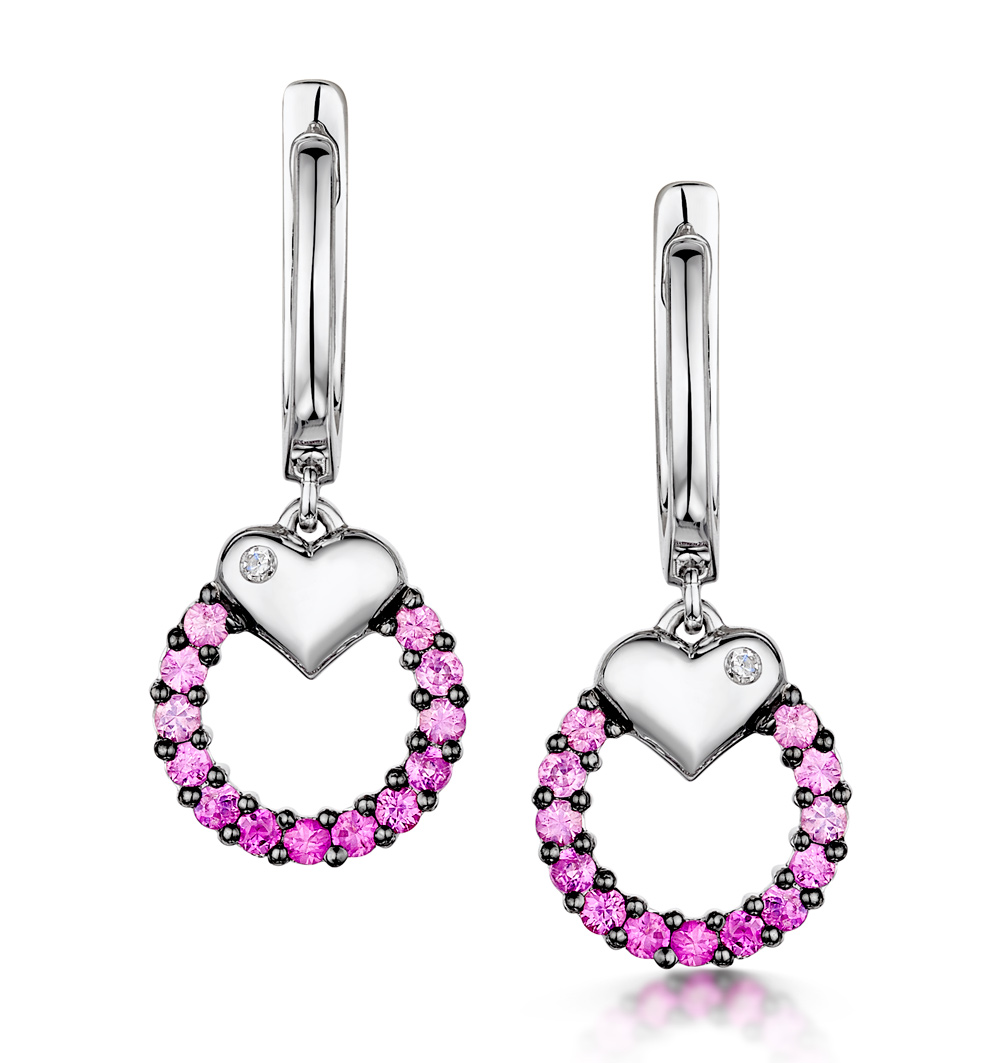 Pink Sapphire Earrings | TheDiamondStore.co.uk™